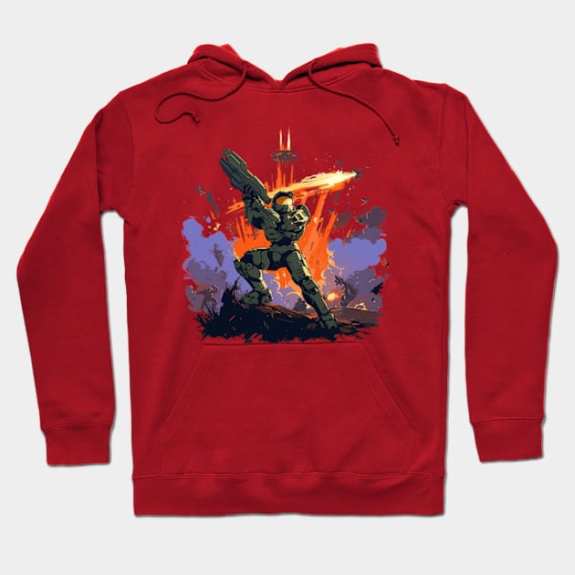 halo Hoodie by boxermaniac